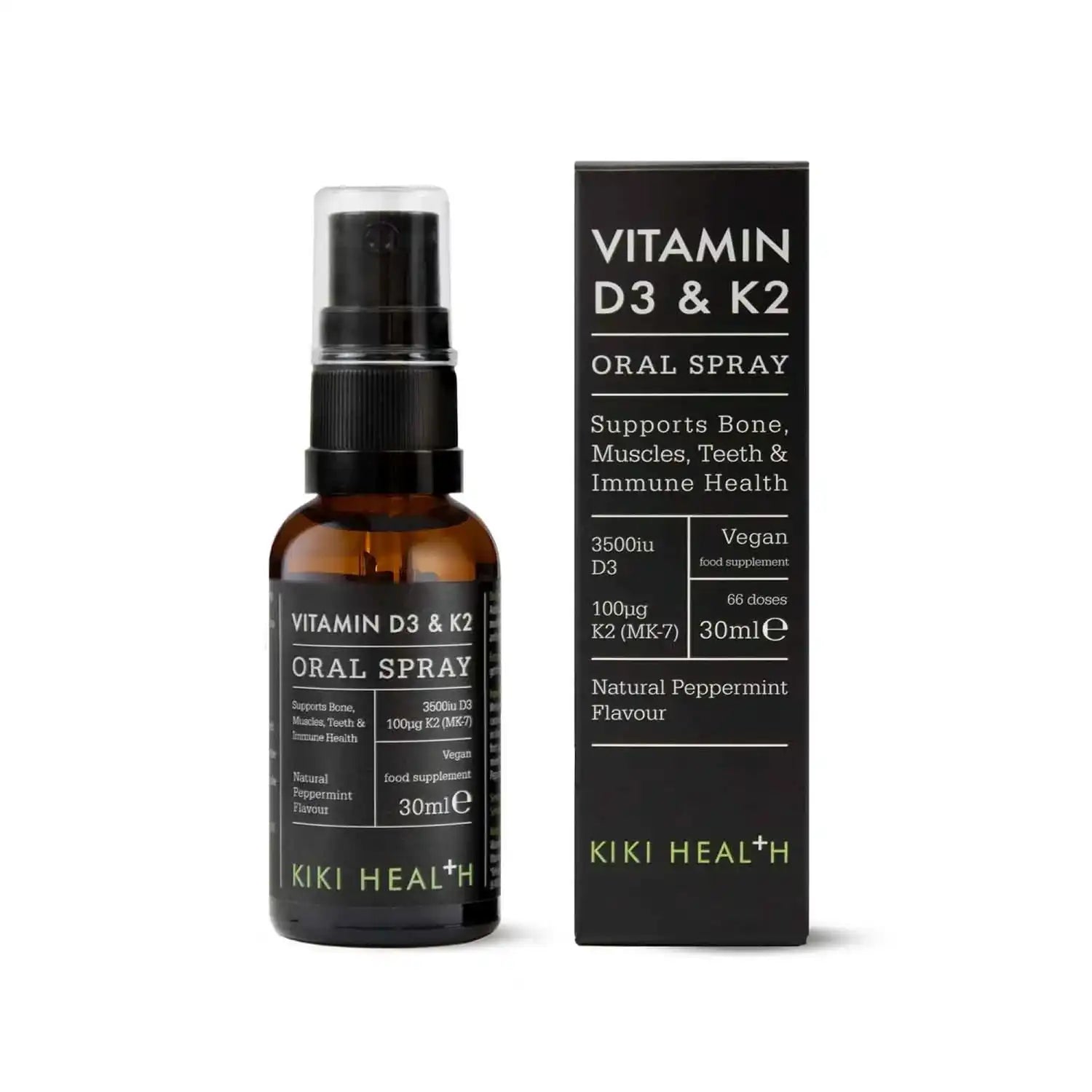 KIKI Health Vitamin D3 & K2 Oral Spray (Peppermint) - 30ml