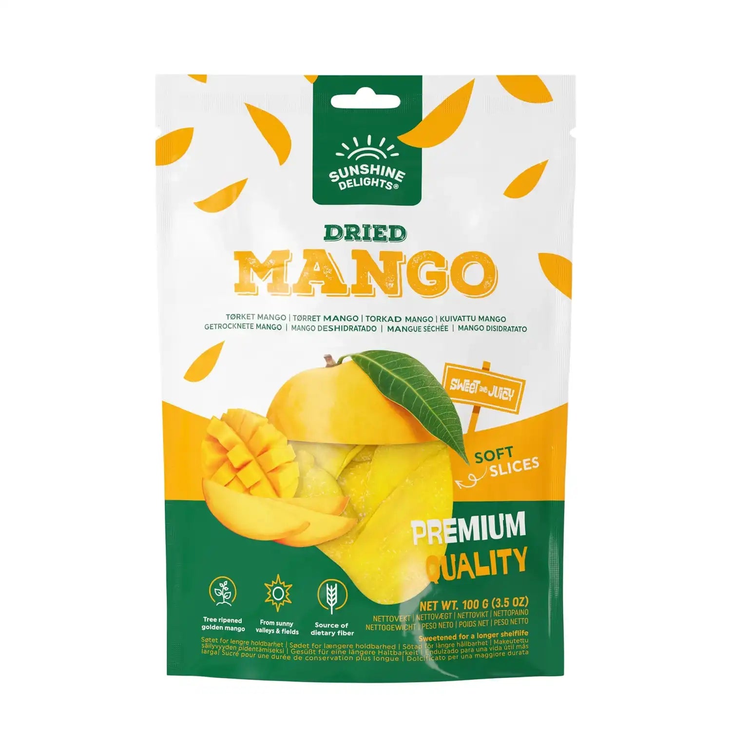Sunshine Delights, Dried Mango, 100g