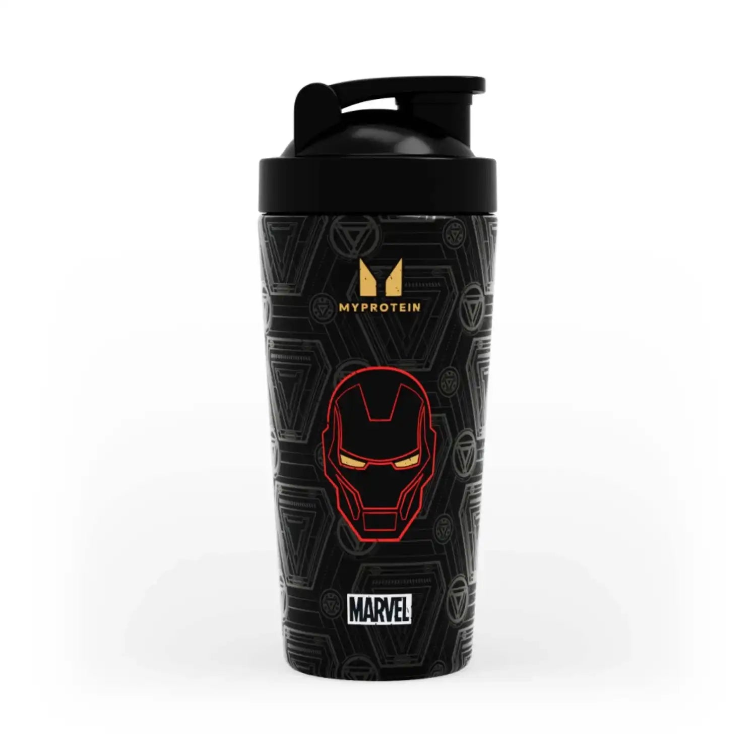 Myprotein Iron Man Recycled Metal shaker - Black